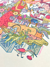Load image into Gallery viewer, The Florist: Explorer of Living Wonders Risograph Print | Natalie Andrewson (CA)