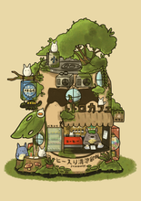 Load image into Gallery viewer, Totoro Cafe Mini Print | Sushiboiiyy (CAN)
