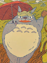 Load image into Gallery viewer, Totoro Riso Print (Small) | Natalie Andrewson (CA)