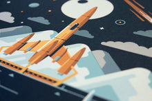 Load image into Gallery viewer, Rocketeer Series Screenprint | Europa | DKNG Studios (CA)
