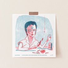 Load image into Gallery viewer, 1976: David Bowie Small Print | Jill Kittock (MN)