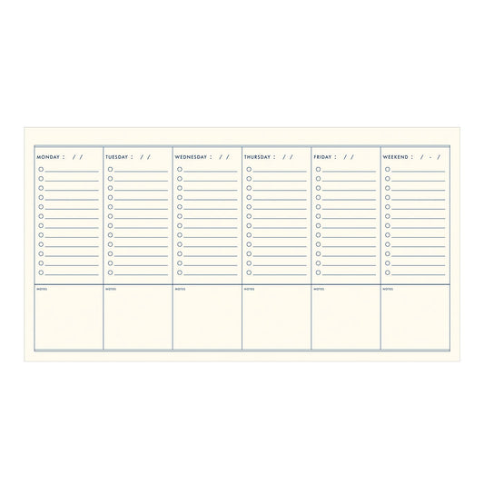 Standard Checklist Undated Weekly Planner | Ruff House Print Shop (KS)