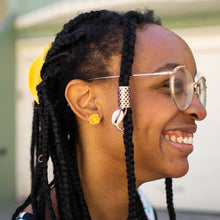 Load image into Gallery viewer, 18k Gold Poppy Enamel Earrings | Jenny Lemons (CA)