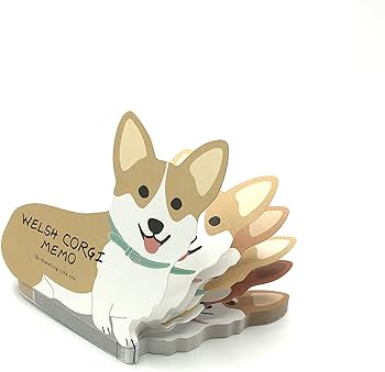 Welsh Corgi Memo Pad | Greeting Life (Japan)