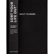 Load image into Gallery viewer, Black Daily Planner (Undated) | Ohh Deer (UK)