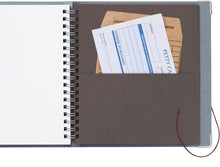 Load image into Gallery viewer, Tochigi Leather Closure String Tie Notebook | Navy | Kleid (Japan)