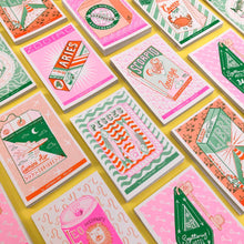 Load image into Gallery viewer, Pisces Zodiac A6 Risograph Print | Jacqeline Colley (UK)