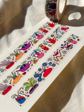 Load image into Gallery viewer, Fun and Colorful Garden Plants Washi Tape | Natalie Andrewson (CA)