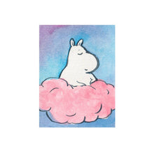 Load image into Gallery viewer, Moomin on a Cloud Mini Print | Rebekah Evans (NC)