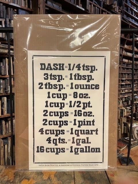 Measurements | Hatch Show Print (TN)