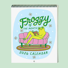 Load image into Gallery viewer, Froggy of the Month 2026 Calendar | Katie Wilson (CA)