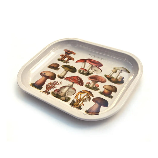 Tan Mushroom Ritual Tray | Curious Prints (TX)