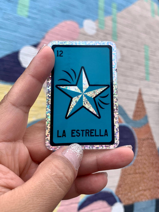 Estrella Lotería Card Holographic Sticker | Kalaka Tx