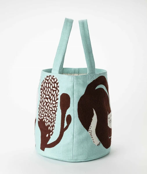 Cat Woven Tote Bag | Morita MiW (Japan)