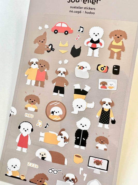 Hodoo Puppy Life Sticker Sheet | Suatelier (KOR)