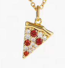 Load image into Gallery viewer, Baby Slice Pizza Necklace | Christine Jehlickova (ONT)