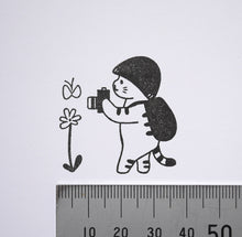 Load image into Gallery viewer, Mushroom Cat with camera Stamp | 4Legs (Japan)