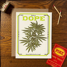 Load image into Gallery viewer, Vintage Dope Seed Pack Letterpress Greeting Card | Amber Favorite (IL)