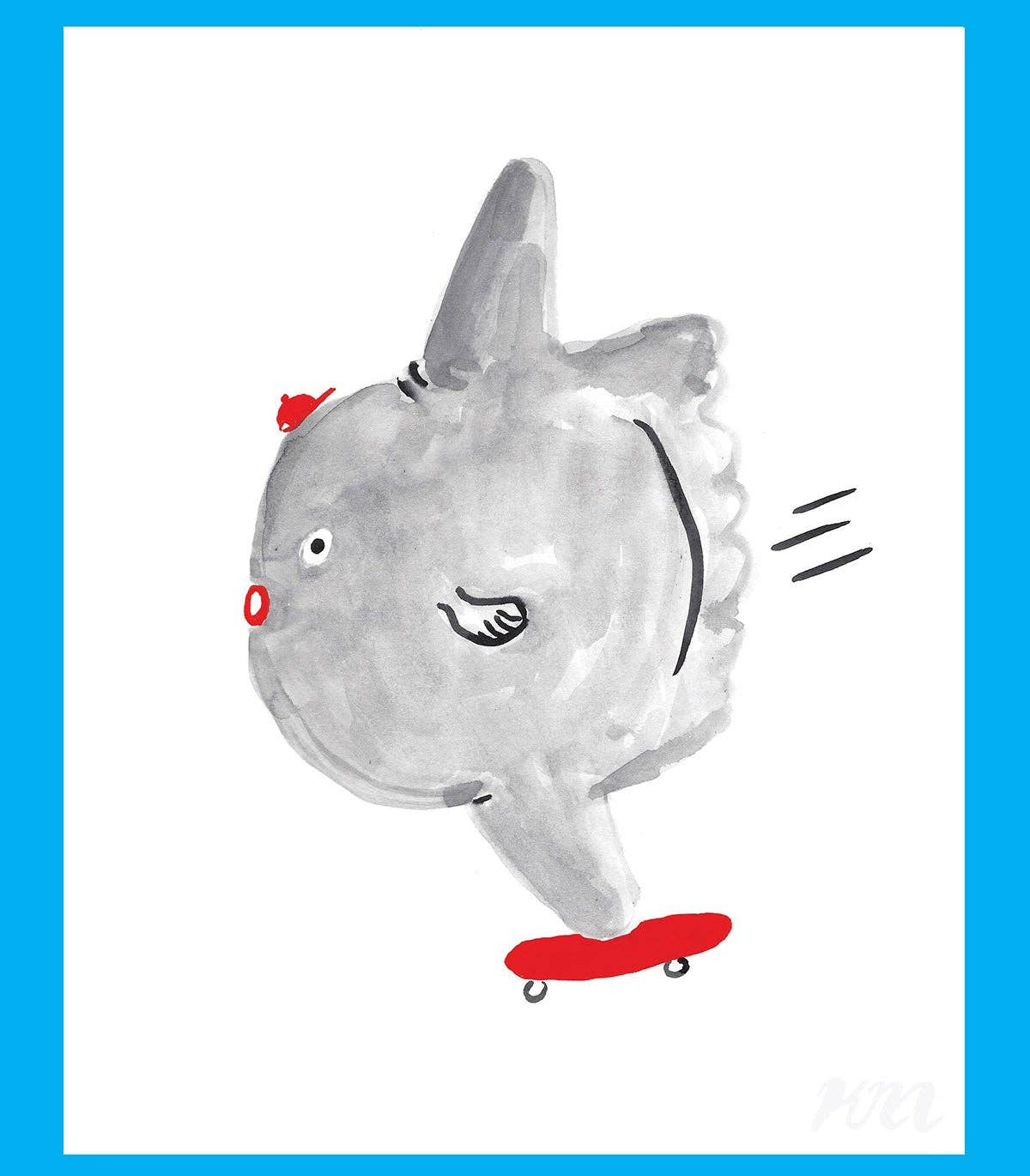 Skateboard Mola Mola Print | Kristi Micotti (CA)