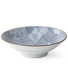 Load image into Gallery viewer, Aizome Shima Serving Bowl(Japan)