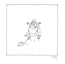 Load image into Gallery viewer, Baby Carrier Letterpress Print | Liana Finck (NY)