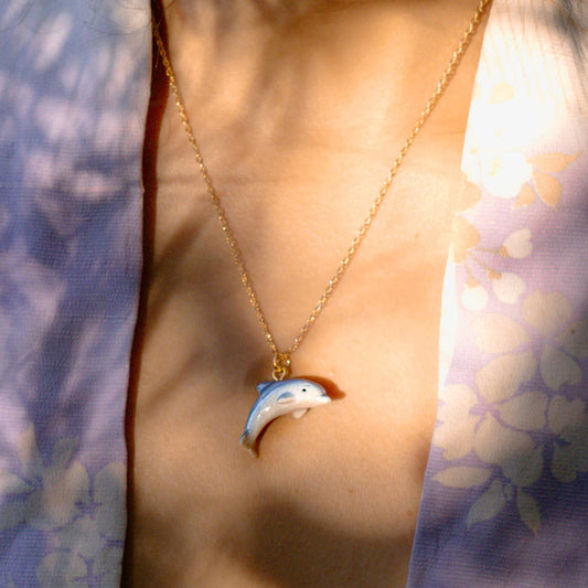 Tiny Dolphin Necklace | Peter and June (CA)