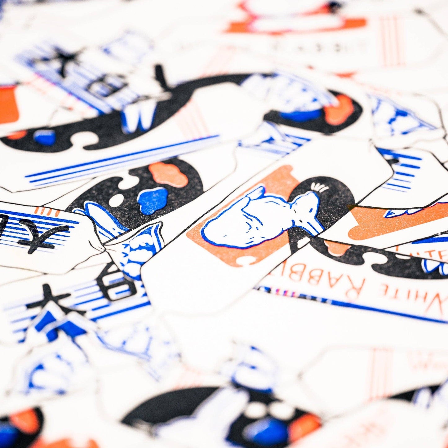 White Rabbit Candy Risograph Print | Christina Hu (CA)
