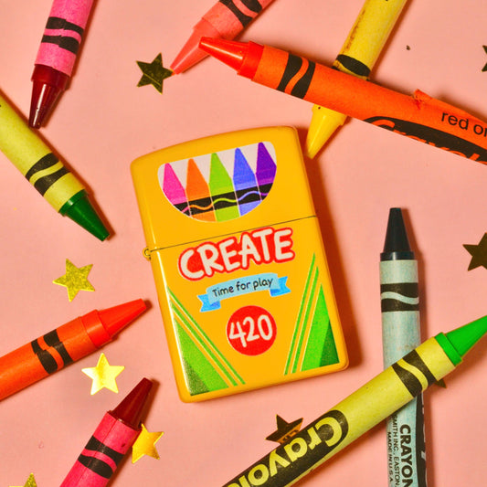 Crayon Refillable Lighter | The Peach Fuzz (CA)