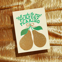 Load image into Gallery viewer, Perfect Pearing Risograph Wedding Card | Bromstad Printing Co. (VA)