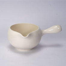 Load image into Gallery viewer, Side Handle Porcelain Katakuchi Matcha Bowl | Glossy White