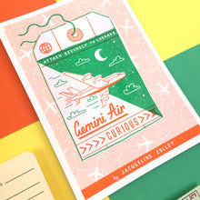 Load image into Gallery viewer, Gemini Zodiac A6 Risograph Print | Jacqueline Colley (UK)