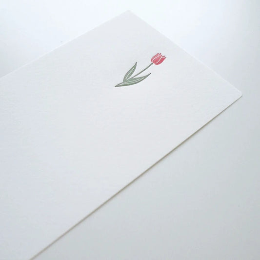 Tulip Letterpress Letter Set Set | Mois Et Fleurs | El Commun (Japan)