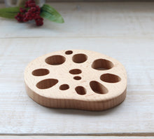 Load image into Gallery viewer, Lotus Root Beech Wood Coaster | Carpe Diem (Japan)