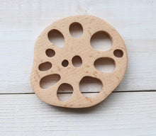Load image into Gallery viewer, Lotus Root Beech Wood Coaster | Carpe Diem (Japan)