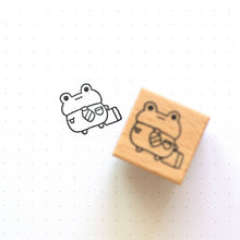 Load image into Gallery viewer, Bizness Frog Rubber Stamp | Robot Dance Battle (CA)