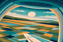 Load image into Gallery viewer, Window Seat Series Screenprint | Farmland | DKNG Studios (CA)