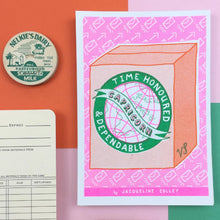 Load image into Gallery viewer, Capricorn Zodiac A6 Risograph Print | Jacqueline Colley (UK)