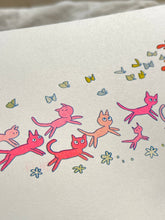 Load image into Gallery viewer, Cat Parade Riso Print | Natalie Andrewson (CA)