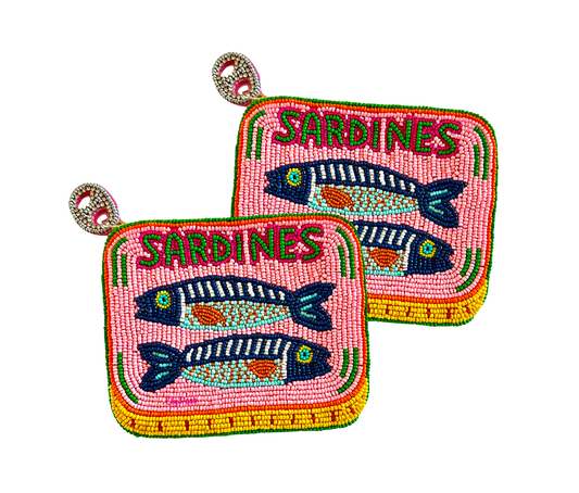 Beaded Sardines Tin Coin Purse | Lily Posh (CA)