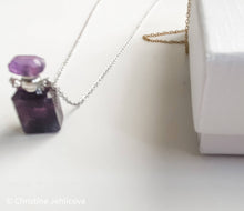 Load image into Gallery viewer, Gemstone Mini Perfume Bottle Necklace | Christine Jehlickova (ONT)