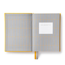 Load image into Gallery viewer, Yellow Fabric Daily Planner | B6 | Kaleido (UK)