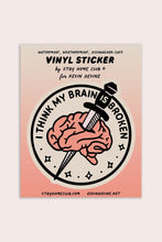 Load image into Gallery viewer, Brain is Broken Vinyl Sticker | SHC x Kevin Devine