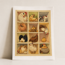 Load image into Gallery viewer, Chicken Coop Art Print | Felicia Chiao (CA)