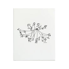 Load image into Gallery viewer, Dogwalker Letterpress Print | Liana Finck (NY)