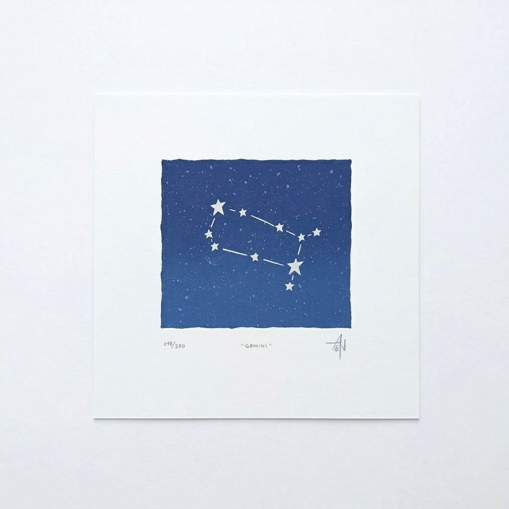 Zodiac Constellation Screenprint | Allison & Jonathan Metzger (IA)