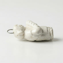 Load image into Gallery viewer, Boy with Baguette Pendant Handmade Stoneware Charm | Taitau Fung (HK)