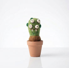 Load image into Gallery viewer, Handmade Wool Needle Felted Club Cactus Plant | Woolbuddy (CA)