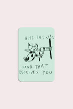 Load image into Gallery viewer, Bite the Hand Vinyl Sticker | Permascowl