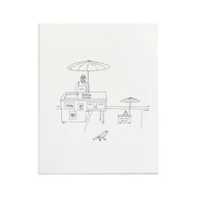 Load image into Gallery viewer, Hot Dog Vendor Letterpress Print | Liana FInck (NY)