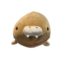 Load image into Gallery viewer, Marshmallow Aquamie Walrus Plush Cushion | Liv Heart (Japan)
